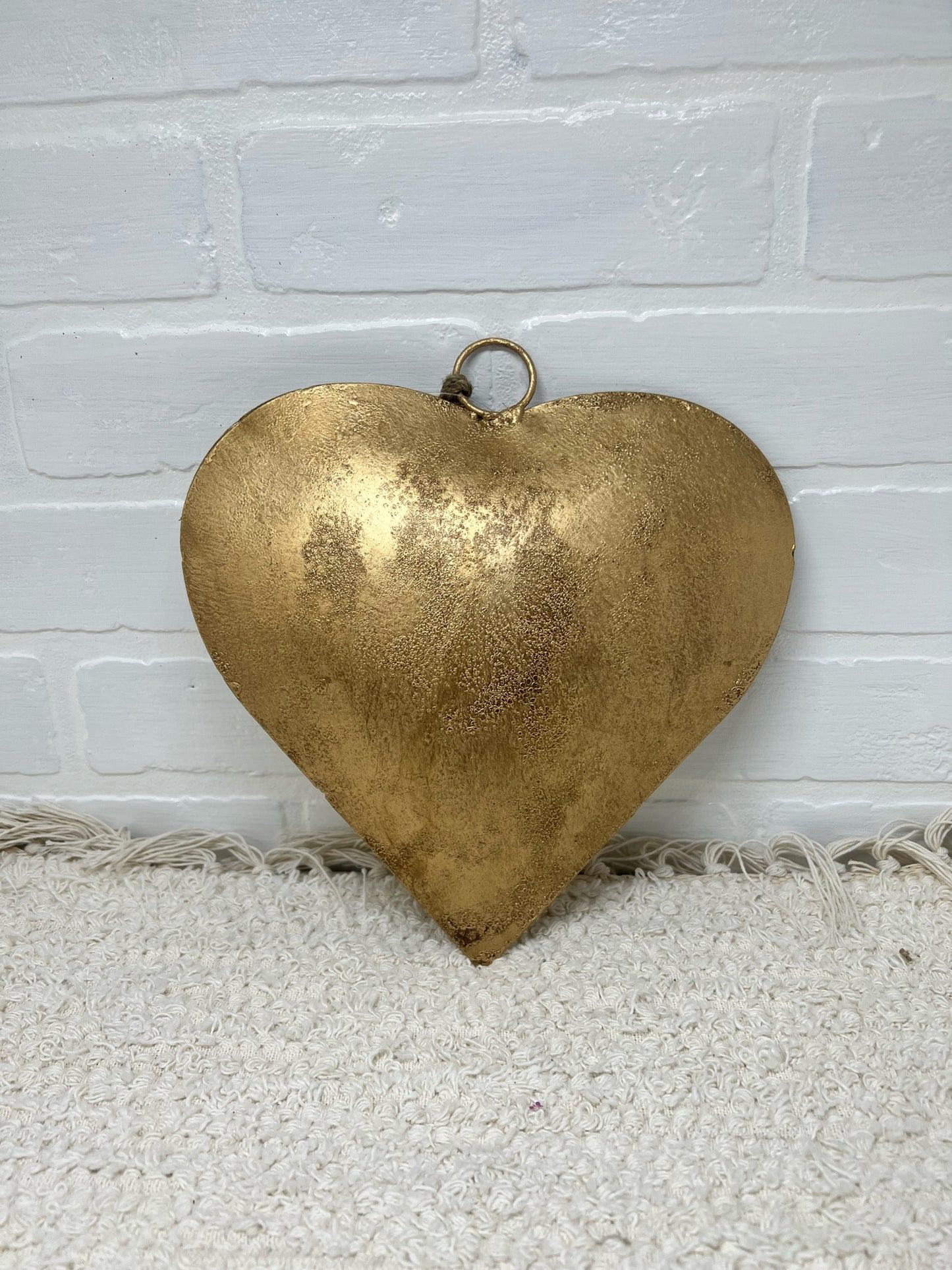 Gold Metal Heart - Medium