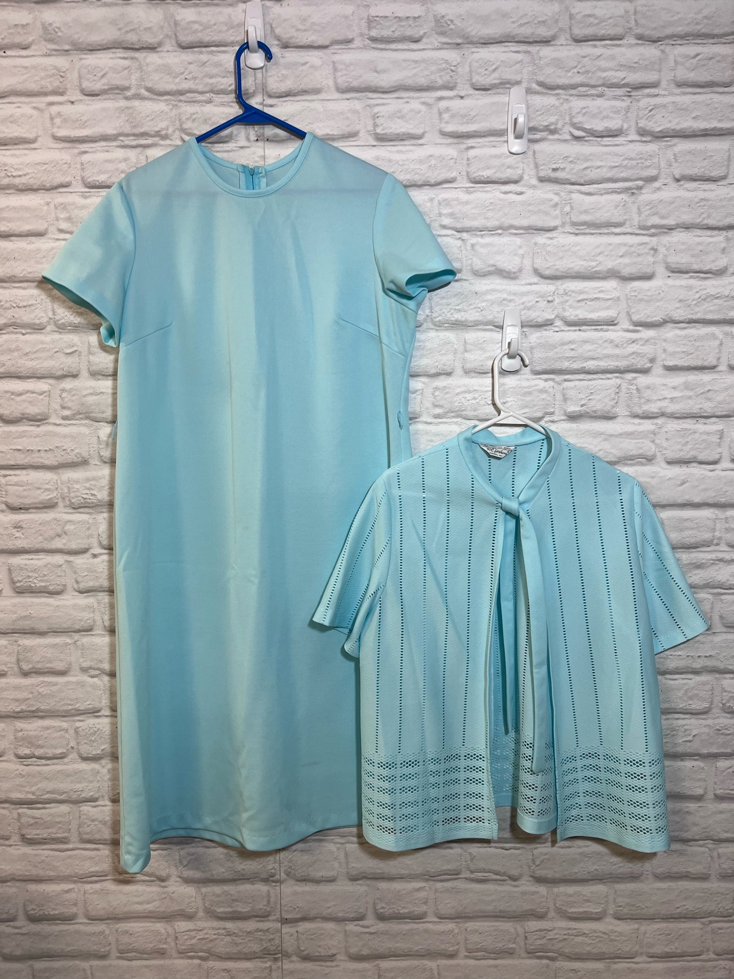 NPC Fashions Dress Set - Light Blue Dress w/ Flyaway Cardigan