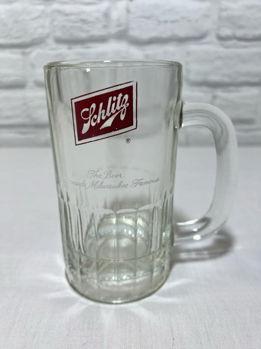 Schlitz beer mug, vintage barware