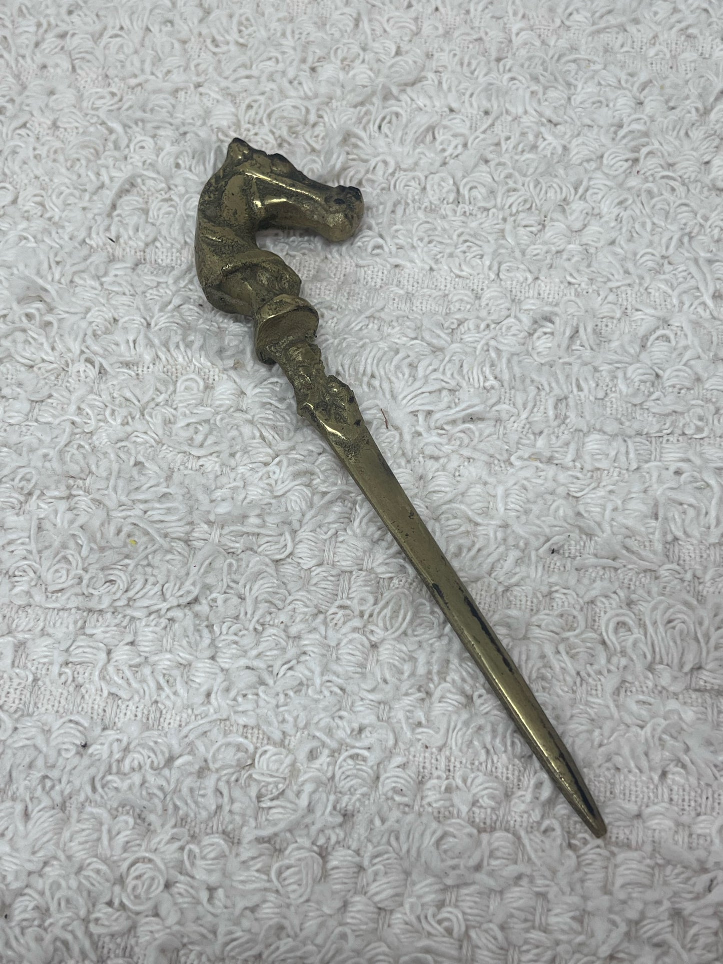 Vintage Brass Horse Head letter opener