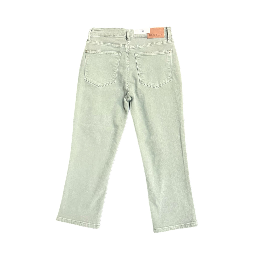 Judy Blue Sage Green Capri Jeans