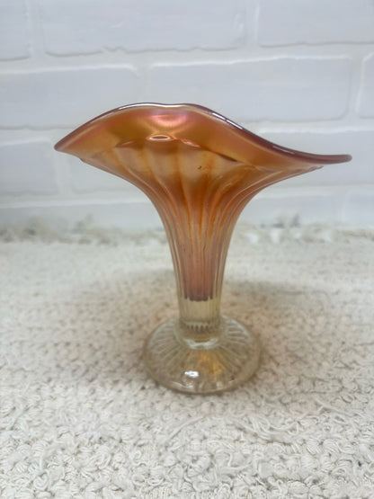 Fenton carnival glass vase