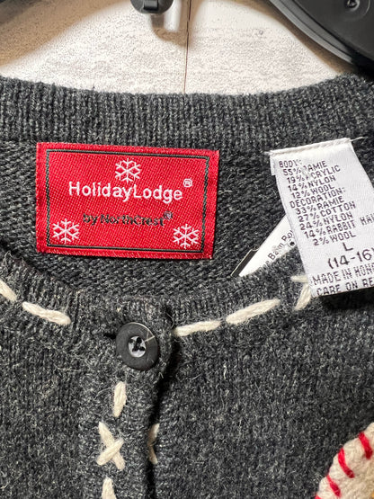 Size L Holiday Lodge by NorthCrest Used Cardigan