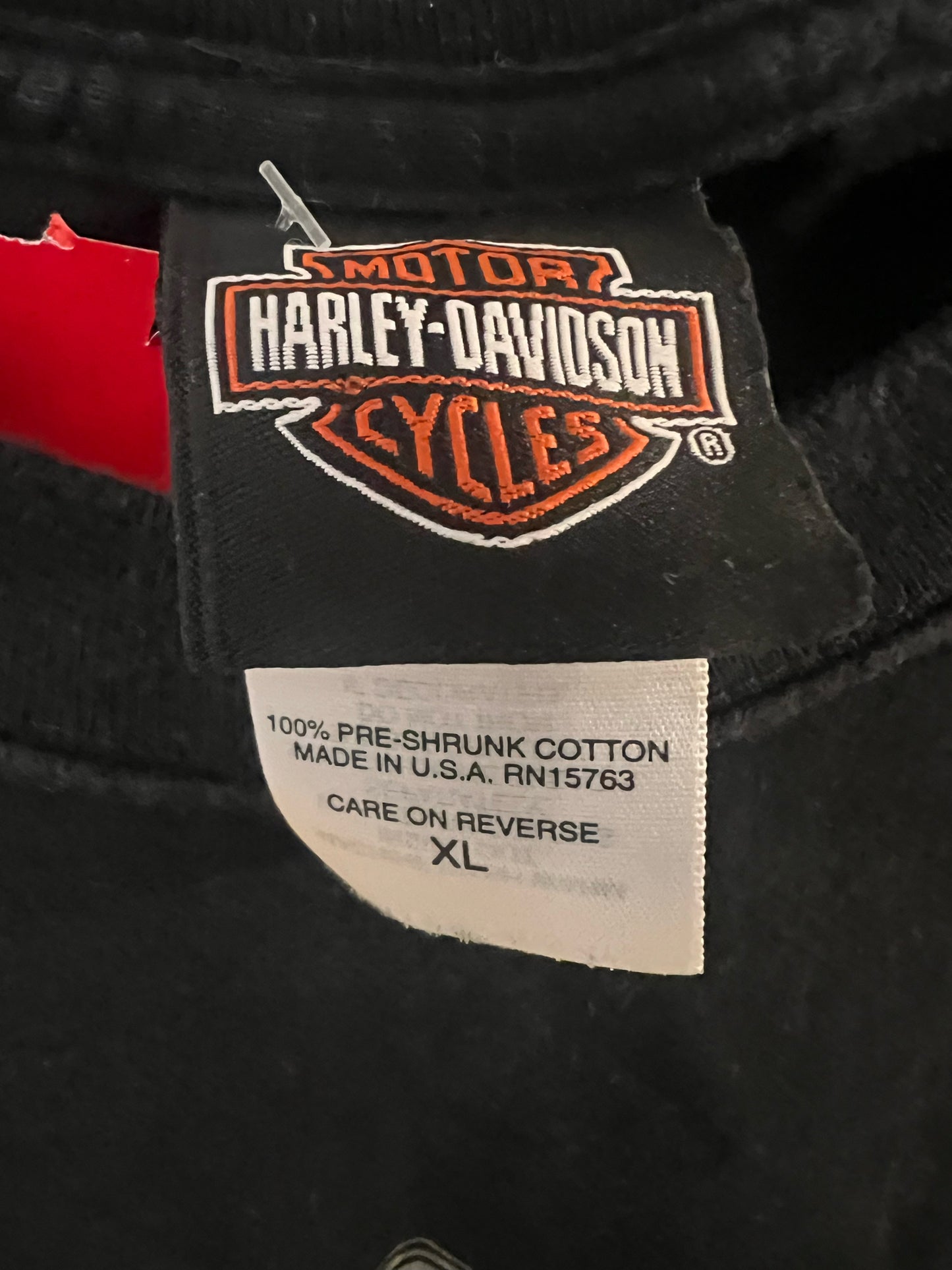 Harley-Davidson Size X-Large Black T-Shirt - Men's