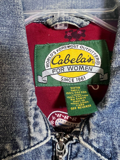 Size S Cabela's Vintage 100% Cotton Denim Jacket