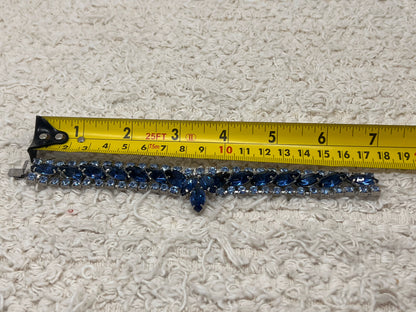 Vintage blue rhinestone bracelet