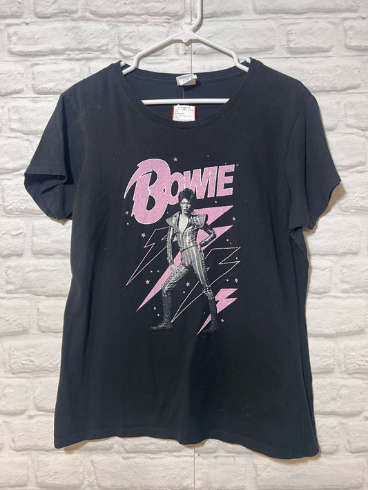 Size L Port Authority David Bowie Graphic T-shirt