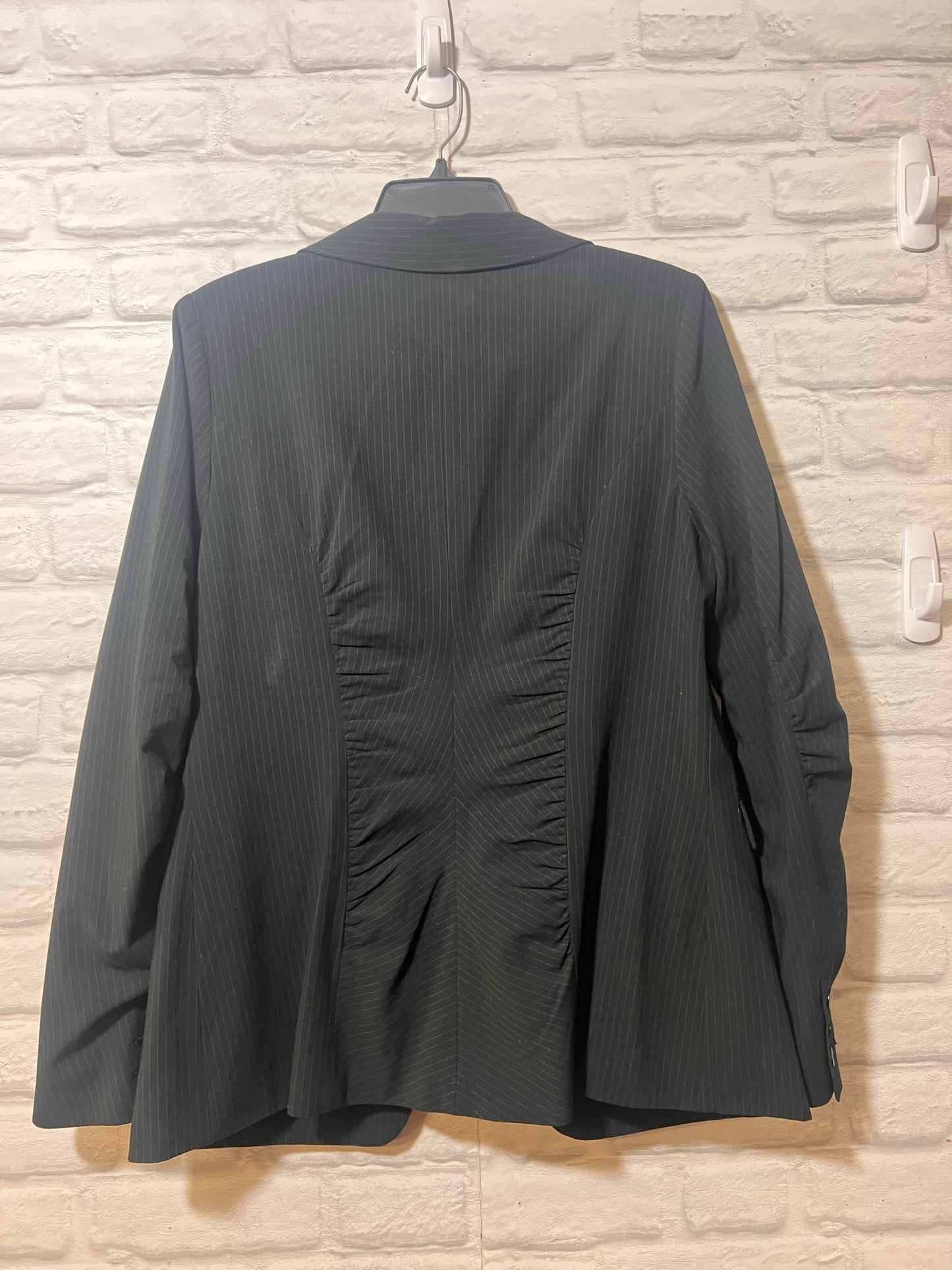 Size 12 CAbi One Button Pinstriped Blazer