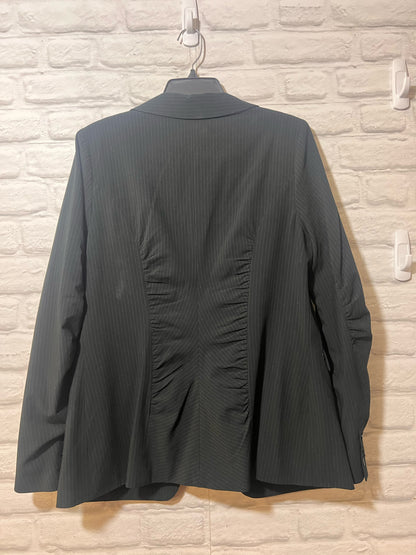 Size 12 CAbi One Button Pinstriped Blazer