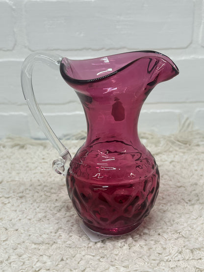 Small Rossi Glass blown glass pitcher