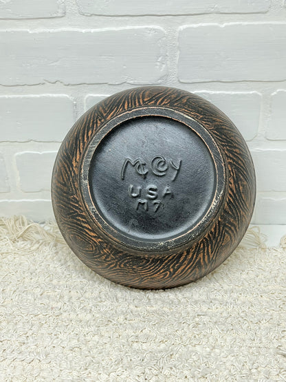 McCoy pottery shallow bulb dish 1960s