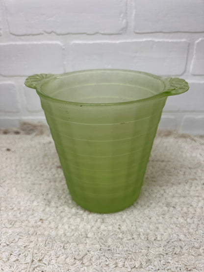 1930's Uranium Glass Frigidaire Ice Bucket