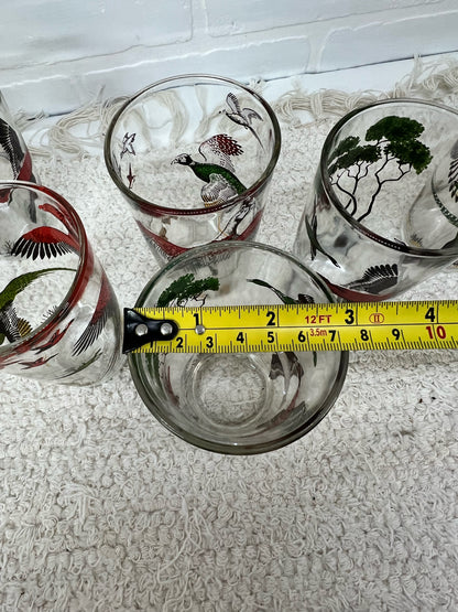 Hazel Atlas hunting/pheasant/dog glass set