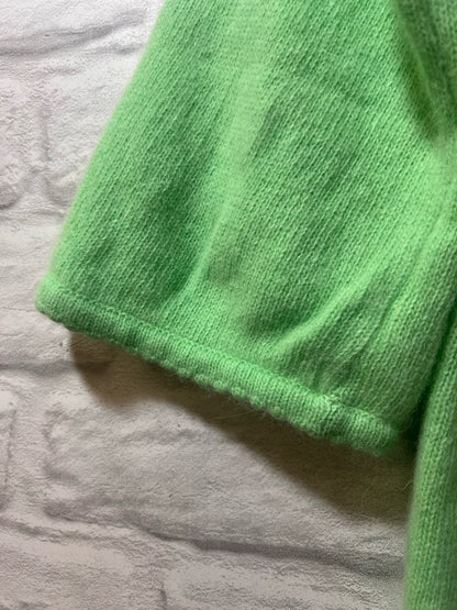 Size S Albee Vintage Light Green Lambswool Blend Sweater