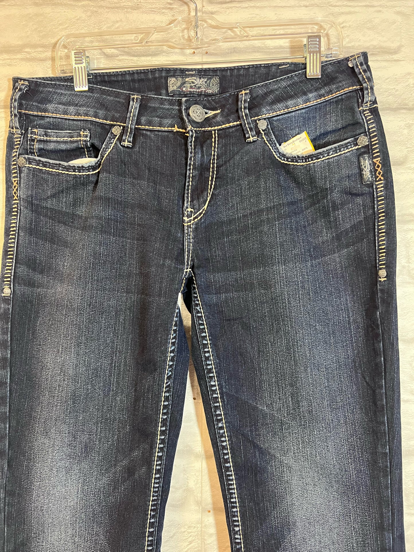 Silver Jeans Co. Size 32 Waist Jeans Dark waish Low Rise Aiko Boot Cut