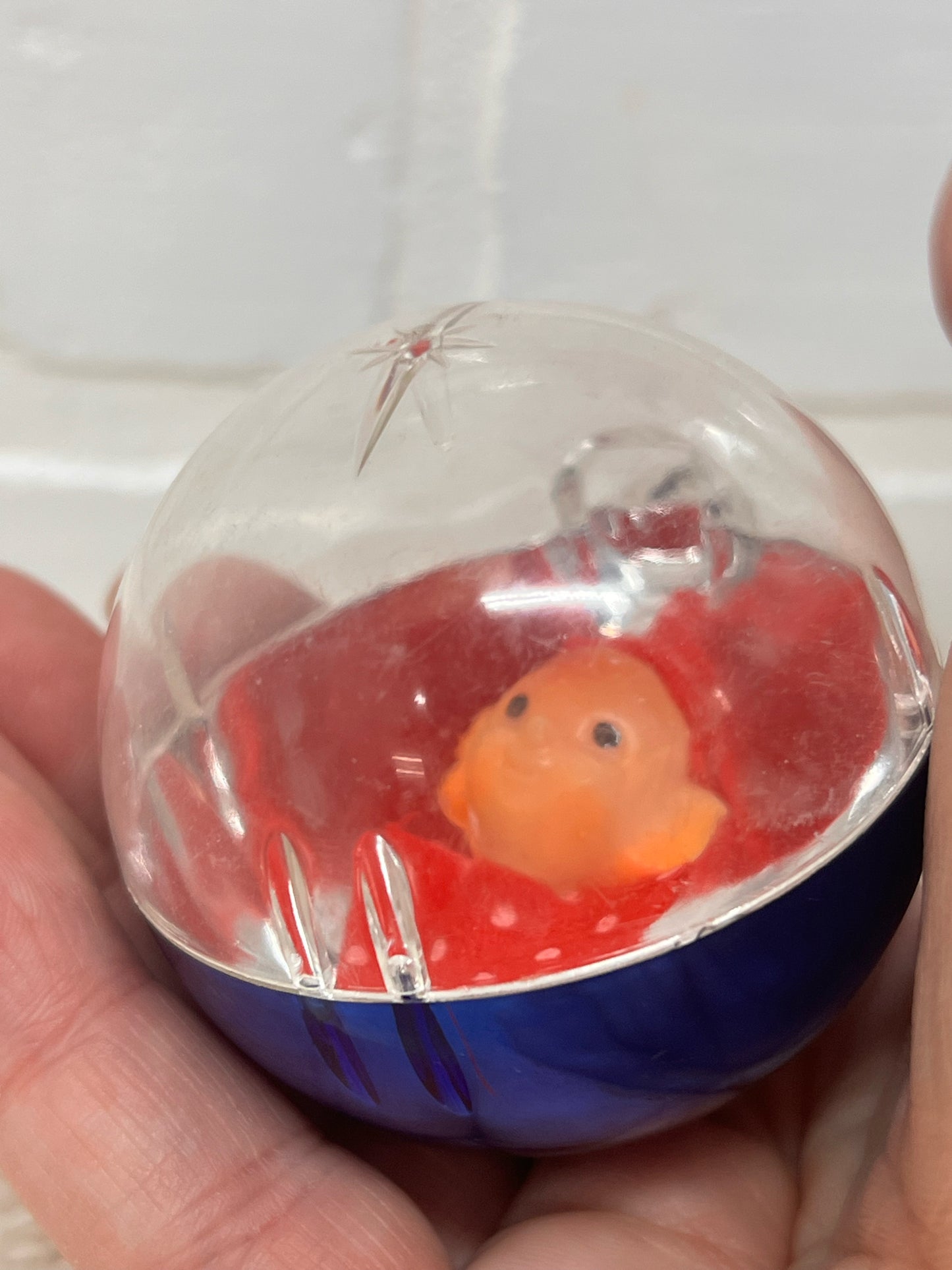 Vintage JewelBrite Elf Diorama Ornament