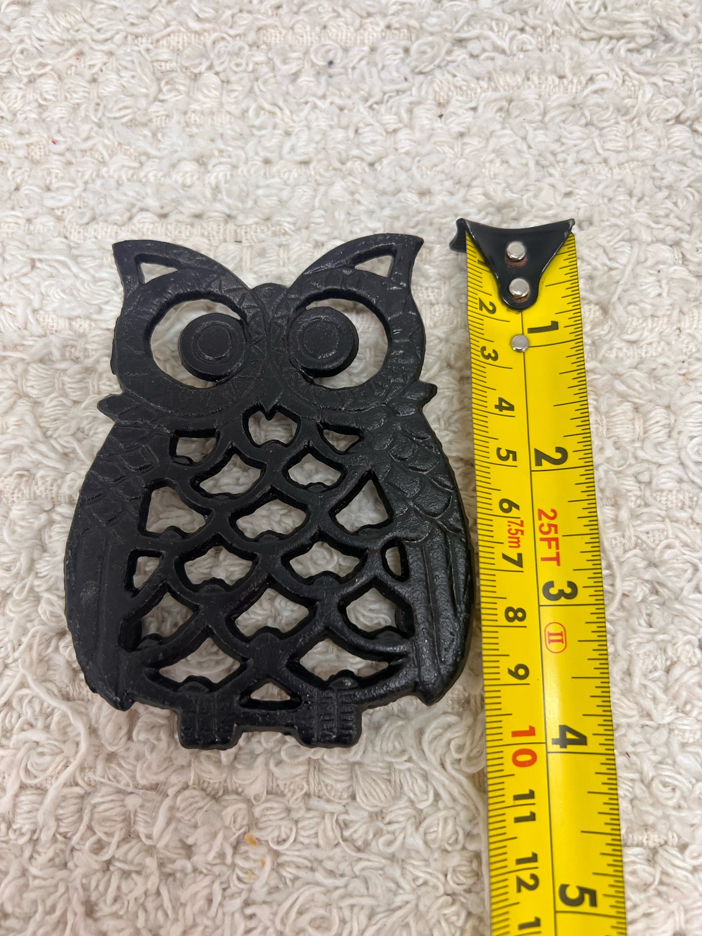 Vintage Owl Trivet Set - 4 four inch metal owls