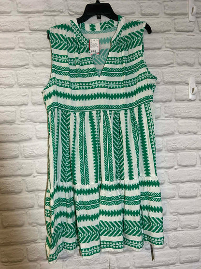 Size L Cupshe NWT Green & White Sundress