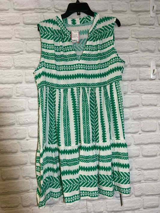 Size L Cupshe NWT Green & White Sundress