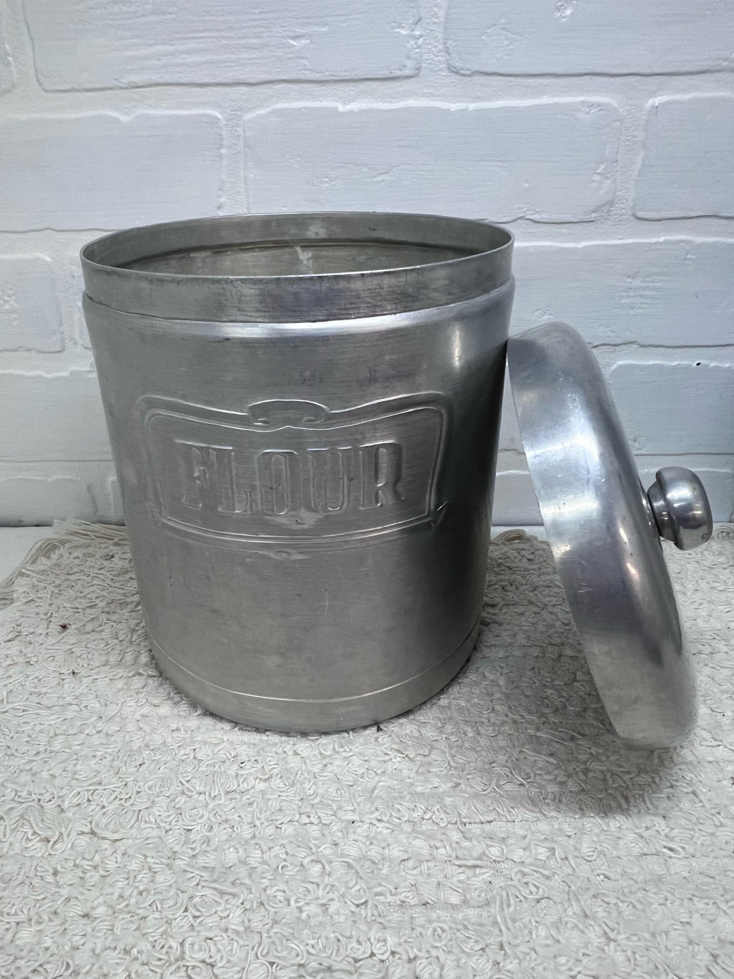 Heller Hostess Ware Canister Set 4 Piece With Lids MCM Aluminum