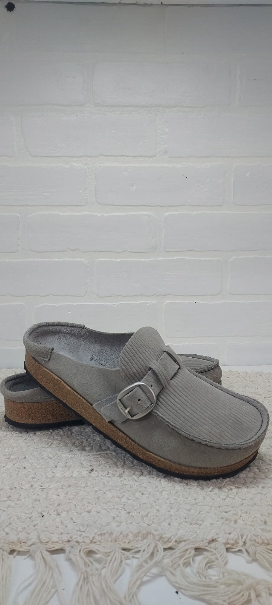 Birkenstock Size 7.5 Gray Buckley Shoes