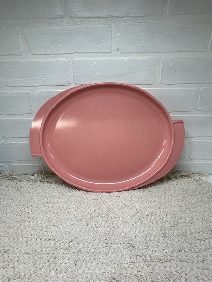 Boonton 1950's melamine pink 'winged' platter