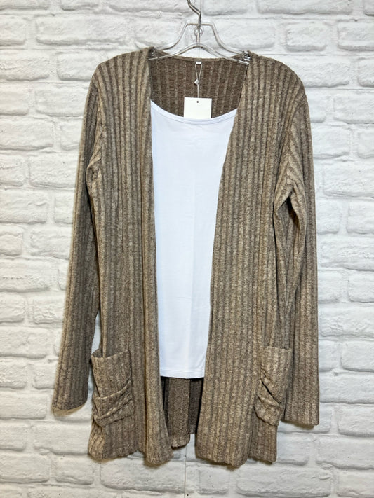 Ninexis Boutique ribbed cardigan - 3 colors available - sizes Small to XXL