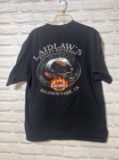 Harley-Davidson Size X-Large Black T-Shirt - Men's