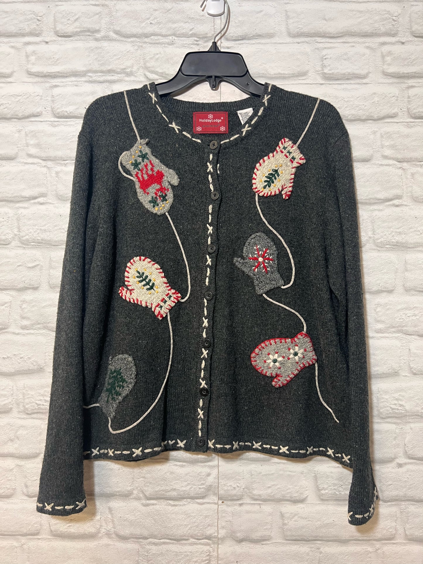 Size L Holiday Lodge by NorthCrest Used Cardigan