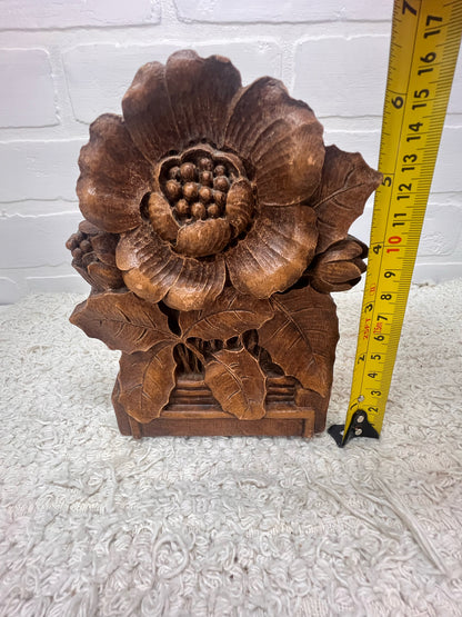 Vintage Book Ends - Floral Carved Look