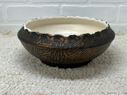 McCoy pottery shallow bulb dish 1960s