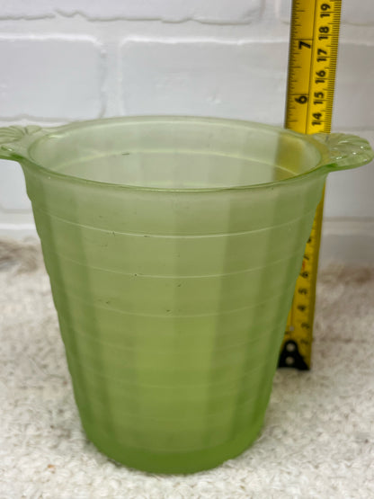 1930's Uranium Glass Frigidaire Ice Bucket