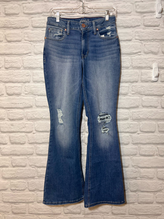 Edgely Size 6 High-Rise Flare Distressed Jeans