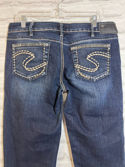 Silver Jeans Co. Size 32 Waist Jeans Dark waish Low Rise Aiko Boot Cut
