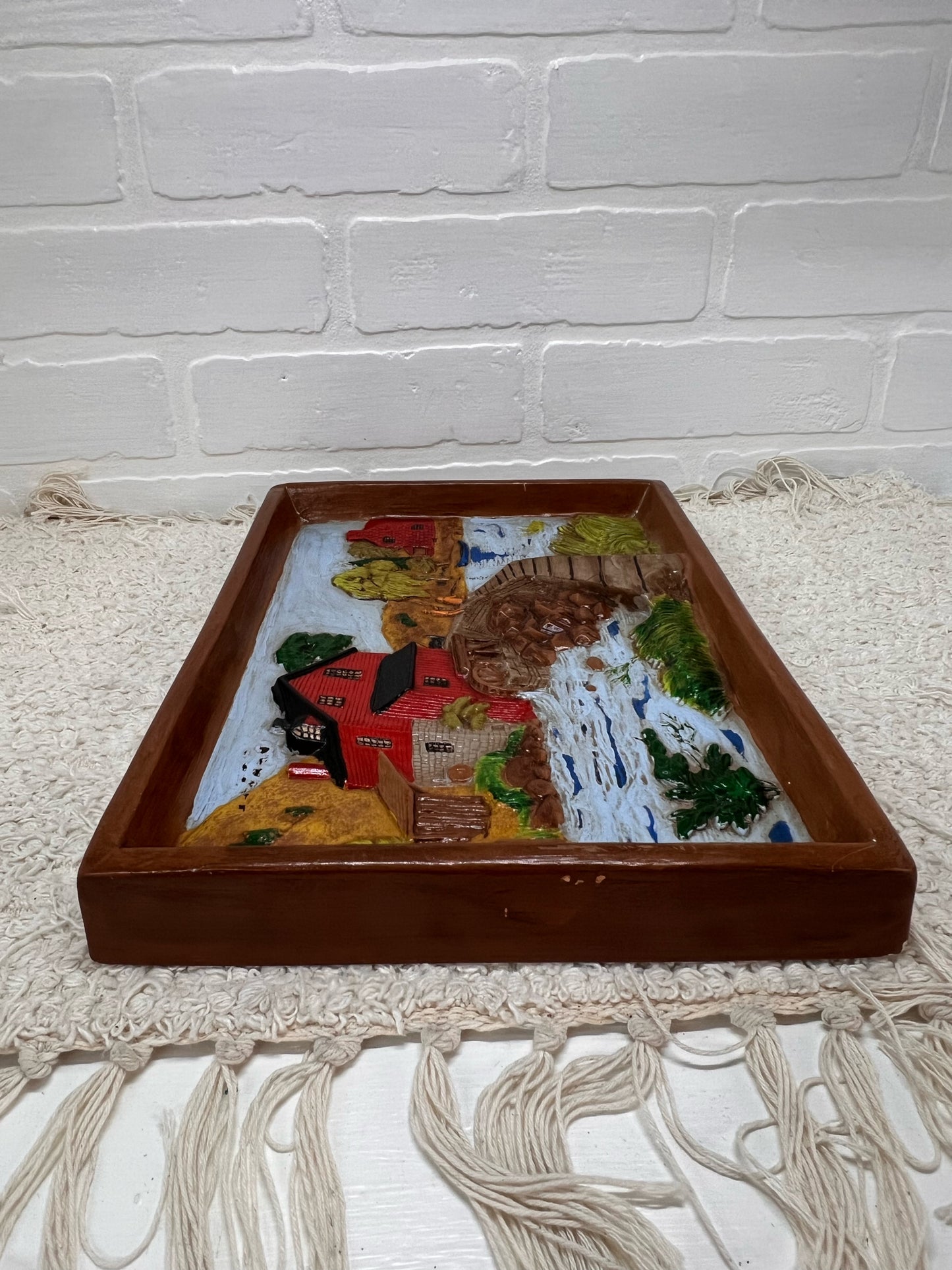 Holland Mold Ceramic Diorama Grist Mill