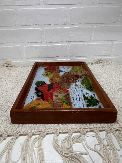 Holland Mold Ceramic Diorama Grist Mill