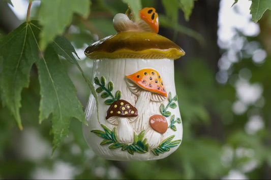 Merry Mushroom Inspired Hand Painted Ornament