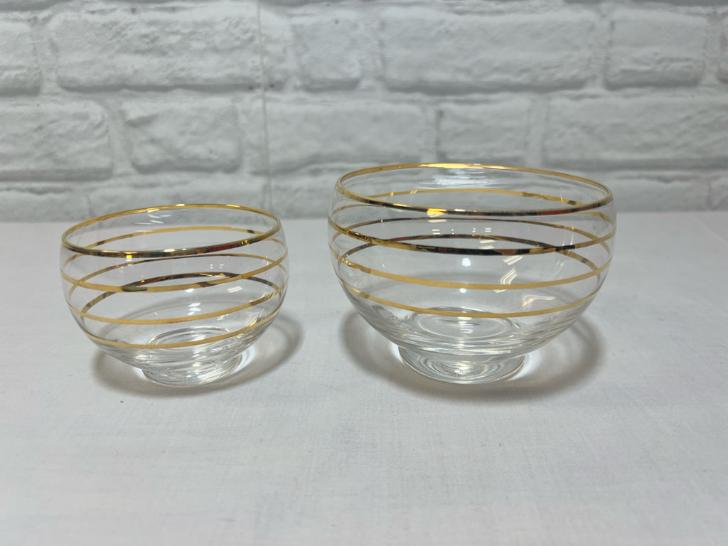 Kate Spade Melrose gold trimmed bowl set