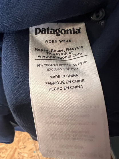 Size S Patagonia Navy Cotton/Hemp Shirt