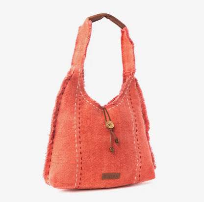 Myra Bag Desert Hibiscus Canva Shoulder Bag
