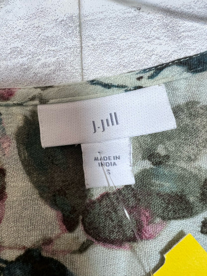 Size S J Jill Green Floral Shirt