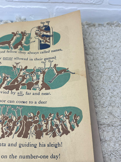 Montgomery Ward 1939 Rudoph The Red-Nosed Reindeer Christmas Book
