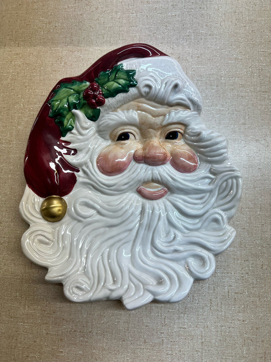 Fitz & Floyd holiday Santa plate
