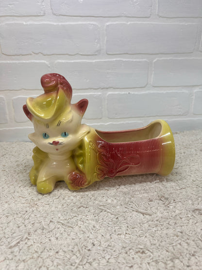 Hull Pottery Puss in Boots 1950's Planter