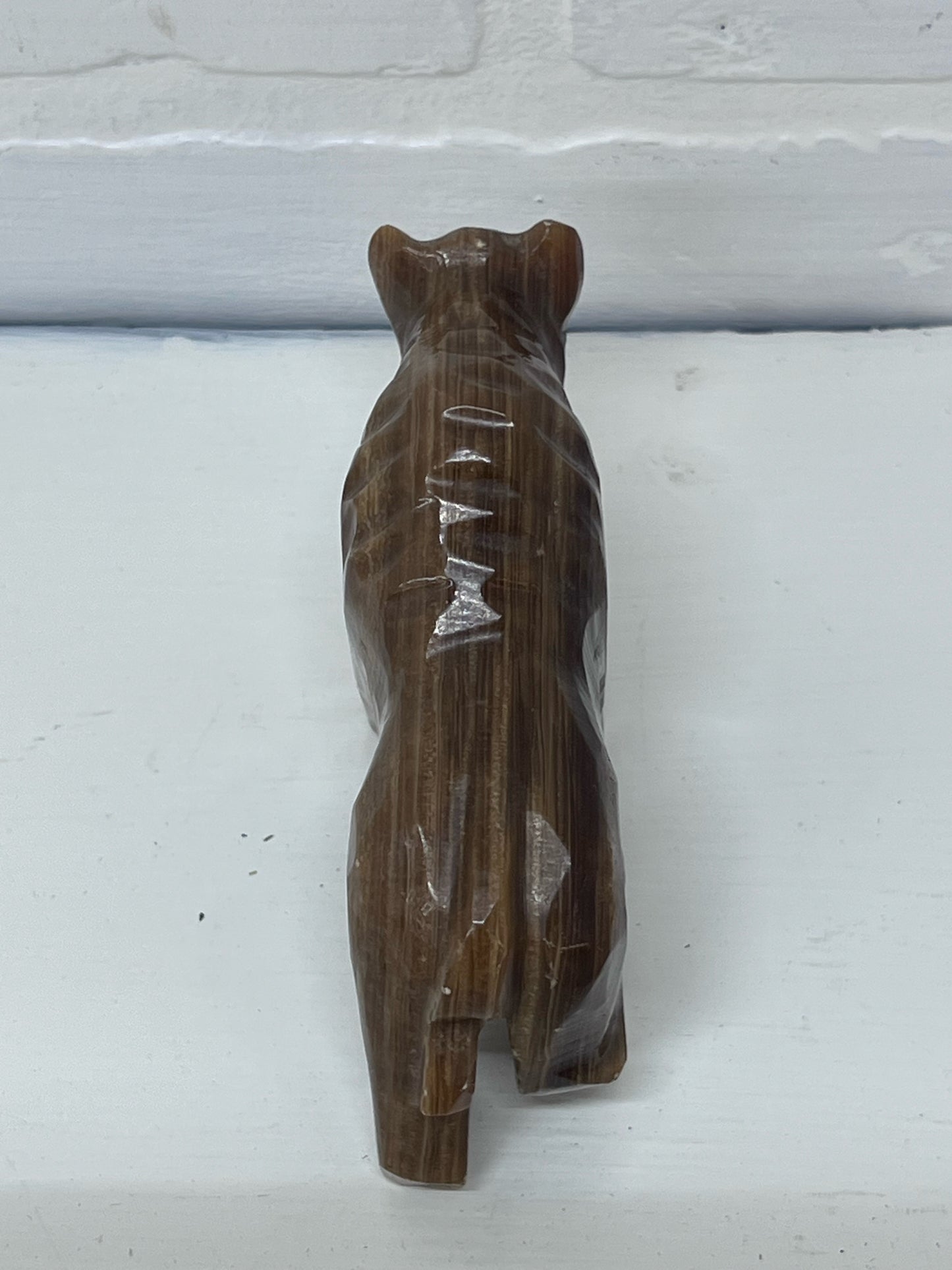 Vintage Hand Carved Stone Bison