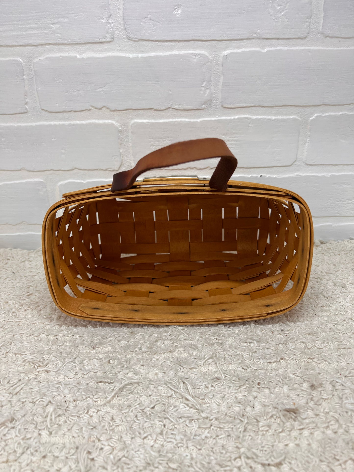 Small Longaberger Wall  Hanging  Basket Dated 1998