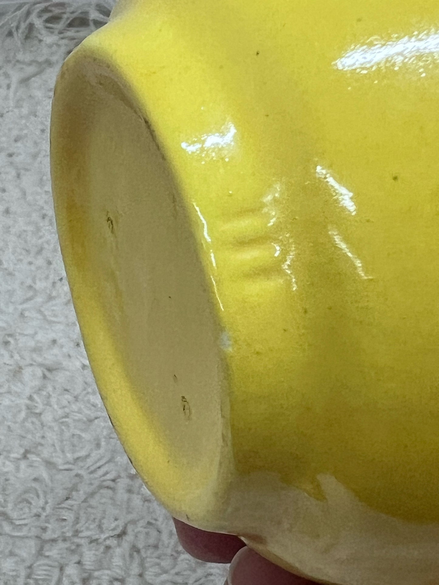 Stangl Pottery Sugar Bowl - Art Deco Orange & Yellow