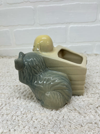 Vintage dog planter