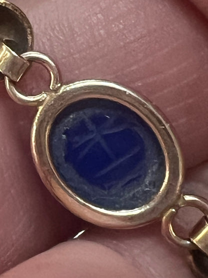 Vintage 1969 Egyptian Revival Scarab Bracelet 12K Gold Filled
