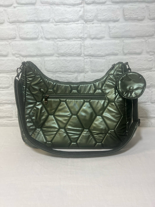 Lug Winger hobo bag in metallic green